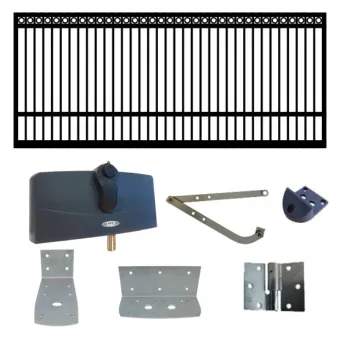 Complete Driveway Gate, Single Swing Gate Automation and Hardware Packages| Complete Single Swing Gate Driveway Gate Automation Systems, Driveway Single Swing Gate, Remote Control Electric Gate, Gate Automation Access Control Systems.