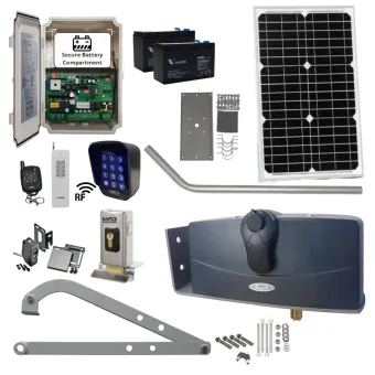 Solar Powered Gate Opener Kits | Standalone Off-Grid Solar Gate Automation Kits