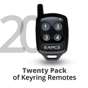 20 Pack of APC Keyring Remotes