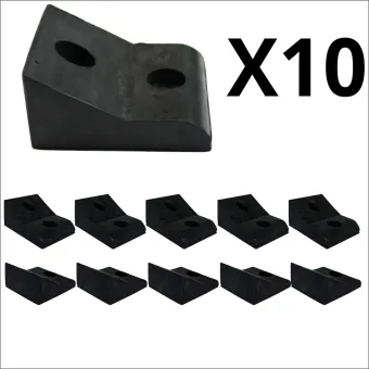 10x Bulk 45mm High Narrow Mount Rubber Gate Stop