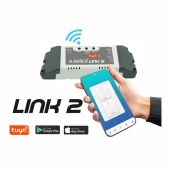 APC Link 2 WiFi Switch - DUAL Relay Wifi Remote Smart Switch Gate Garage Door Openers IOS and Android APP Control