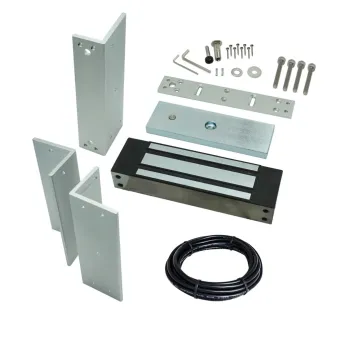 500KG Magnetic Lock with ZL Bracket Set and 10m Cable