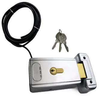 Italian made Nice 12V Horizontal Automatic Electric Gate Lock and 5m two core Cable Combo