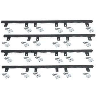 4m Sliding Gate Nylon Gear Rack with Steel Reinforced and Keyed Interlocking (4x1020mm Lengths)